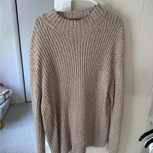Club Room Taupe Ribbed Turtleneck Sweater